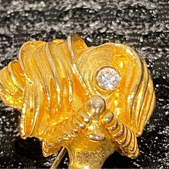 Vintage Gold Tone Scottish Terrier Brooch - Picture 6 of 8